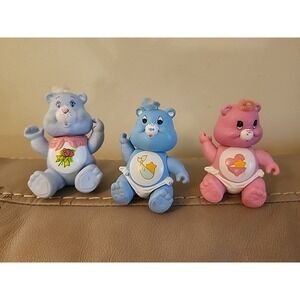 Vintage 1985 Kenner Care Bears Poseable Figures Baby Hugs, Baby Tugs, Grams Bear